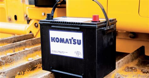 Genuine Komatsu batteries for proven performance