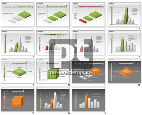 3D Graph Charts - Presentation Template for Google Slides and PowerPoint | #00637