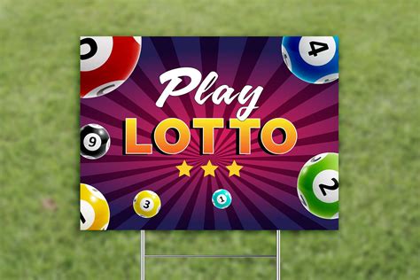 "Play Lotto" - Grass Sign - www.zoomnsupply.com