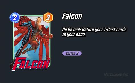 Falcon Marvel Snap Card | MarvelSnap.pro