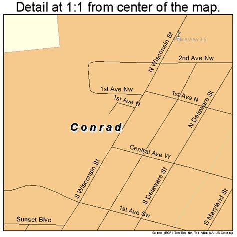 Conrad Montana Map - Zip Code Map