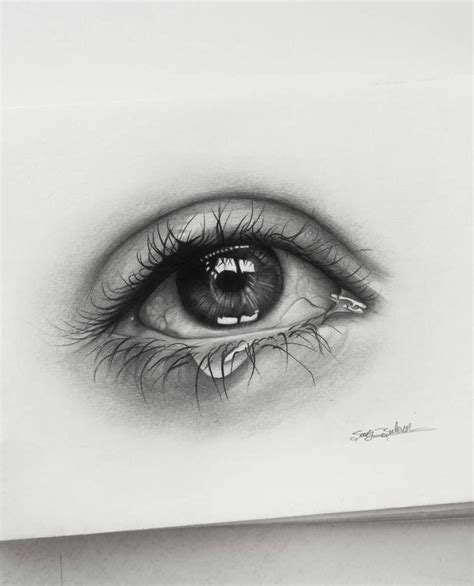 Pencil drawing eye | Easy hand drawings, Picture tattoos, Drawings