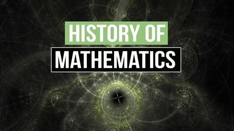 The History of Mathematics and Its Applications - YouTube