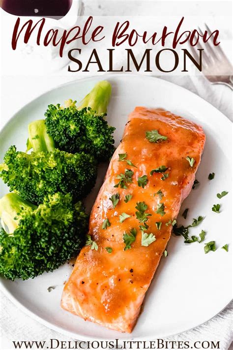 Maple Bourbon Salmon - Delicious Little Bites