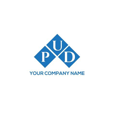 PUD letter logo design on white background. PUD creative initials ...