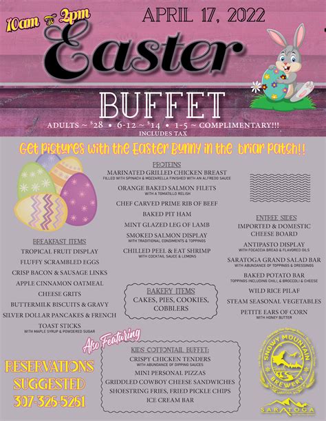 Join Us for an Easter Buffet!