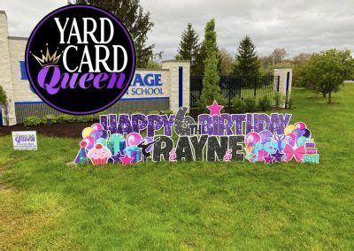 Birthday Celebration Yard Sign Rental | Custom Yard Sign | Indianapolis, IN