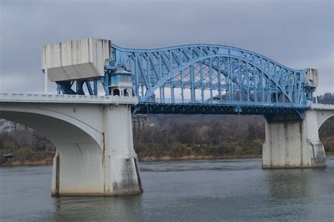 Industrial History: Market Street Bridge over Tennessee River in Chattanooga, TN