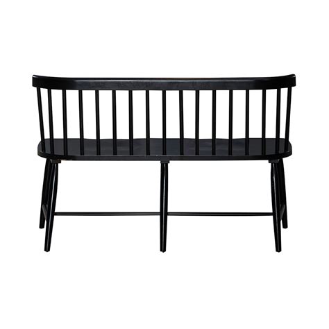 Liberty Furniture Capeside Cottage 224-C4000B-B Farmhouse Spindle Back Dining Bench with Nylon ...