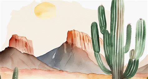 Minimalist Sonoran Desert Cactus Wall Art Southwest Nature - Etsy