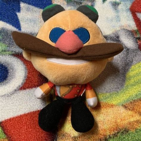 Sonic The Hedgehog EGGMAN Plush Toy Big Head TOMY 2016 7" Used Sonic ...