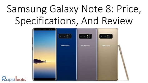 Samsung Galaxy Note 8 Launched In India: Price, Specifications, And Review