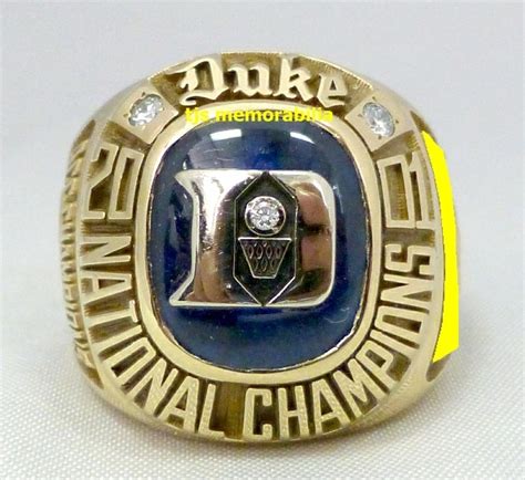 2001 DUKE BLUE DEVILS NATIONAL CHAMPIONSHIP RING - Buy and Sell ...