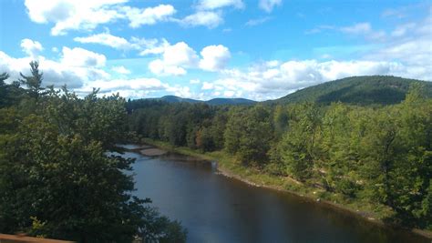 Northern Vermont toward the Canadian border