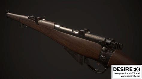 Desire FX 3d models | Lee Enfield SMLE mk3 no1 Scope attachment Low-poly 3D mode