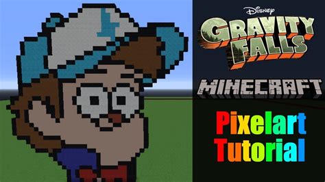 Minecraft Dipper Pines (Gravity Falls) Pixel Art Tutorial - YouTube