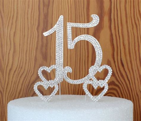 Crystal Cake Toppers Large Number 15 or 16 Quinceanera Cake | Etsy ...