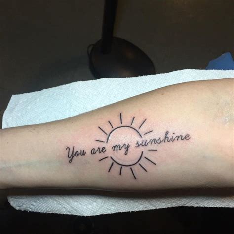 101 Amazing You Are My Sunshine Tattoo Ideas You Need To See! | Outsons ...