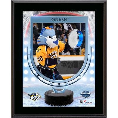 Nashville Predators Gnash Mascot 10.5" x 13" Sublimated Plaque