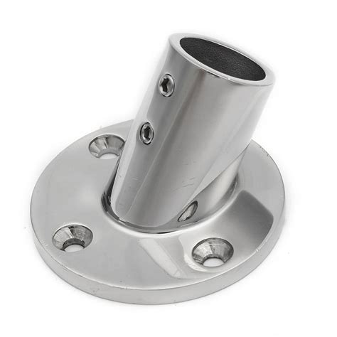 SGODDE Boat Hand Rail Fitting 60 Degree 7/8 Inch Round Base Marine ...