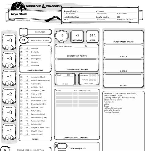 Dungeons & Dragons and Pathfinder RPG Resources Character Sheet ...