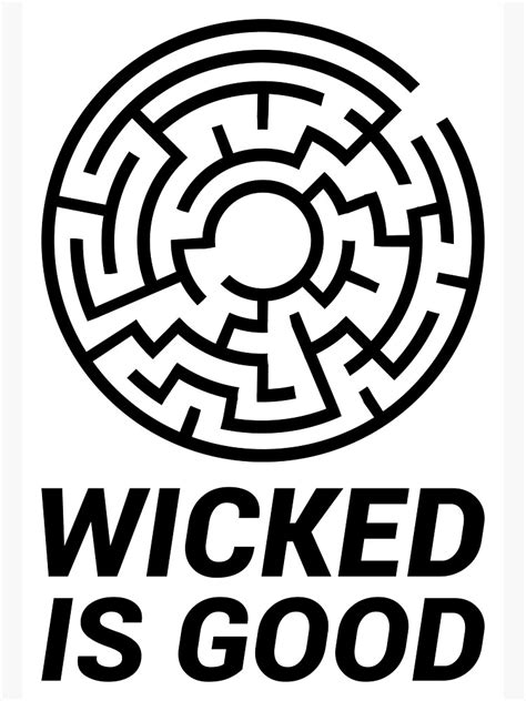 "Wicked Is Good - The Maze Runner" Poster for Sale by Starquake | Redbubble