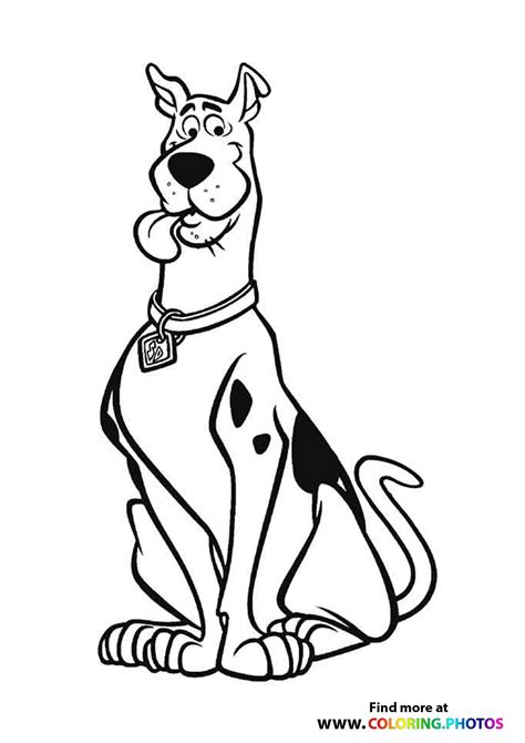 Scooby-Doo - Coloring Pages for kids | Easy and free print or download