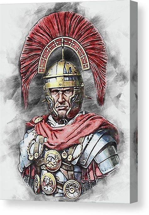 Portrait of a Roman Legionary - 48 Canvas Print / Canvas Art by AM FineArtPrints | Roman legion ...