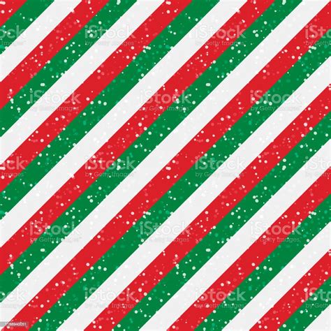Christmas Diagonal Striped Red And Green Lines With Snow Texture Stock Illustration - Download ...