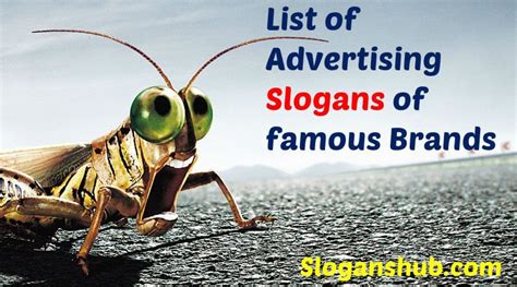 List of Advertising Slogans of Famous Brands | Advertising slogans, Famous advertising slogans ...