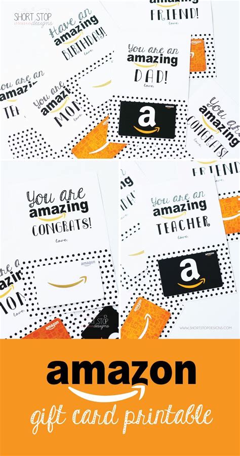 Amazon Gift Card Printables | Printable gift cards, Amazon gift card ...