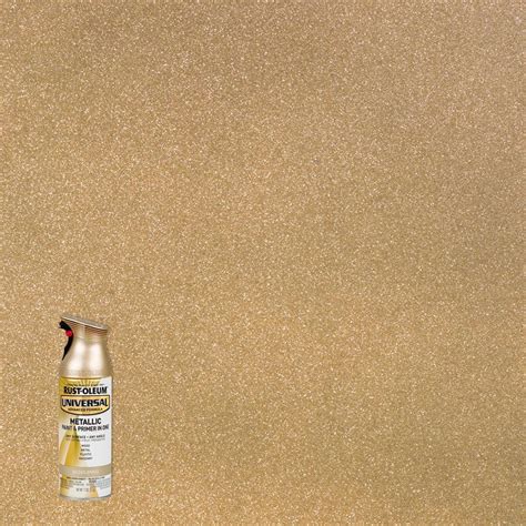 Rust-Oleum Universal 11 oz. All Surface Metallic Gilded Brass Spray Paint and Primer in One (6 ...