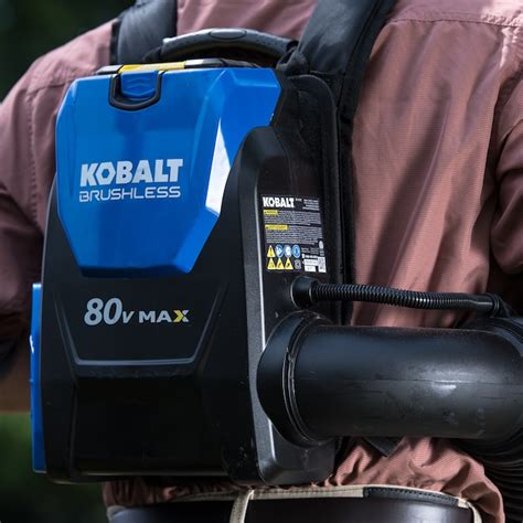 Kobalt 80-volt Max 580-CFM 145-MPH Brushless Backpack Cordless Electric Leaf Blower (Tool Only ...