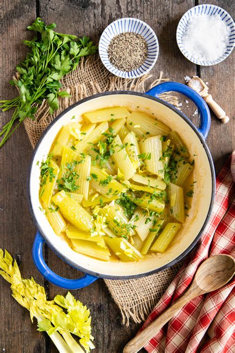 Quick & Easy Braised Celery Recipe - Helen's Fuss Free Flavours