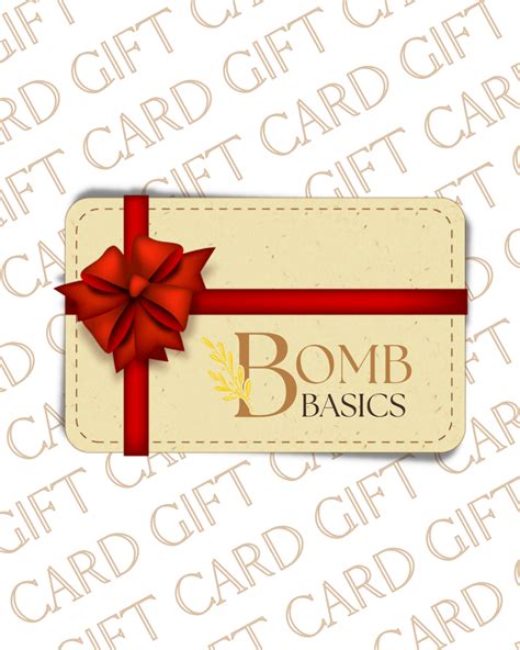 Bomb Basics Gift Card – Bomb Basics