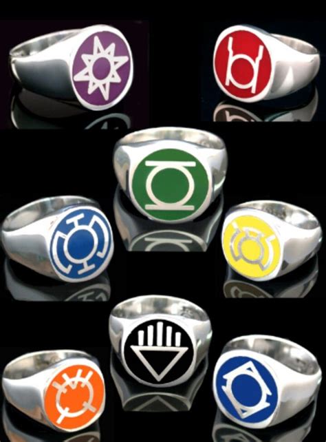 Lantern corps stainless steel rings, missimg white lantern corps, still want them though ...