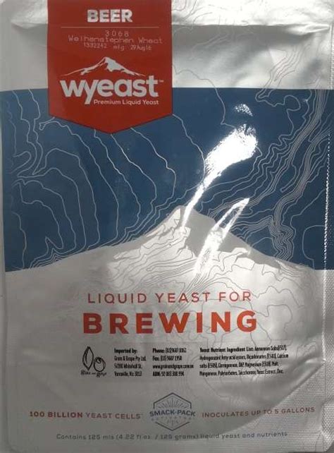 Wyeast 3068 Weilhesntephan Weizen - Moonta Homebrew Supplies