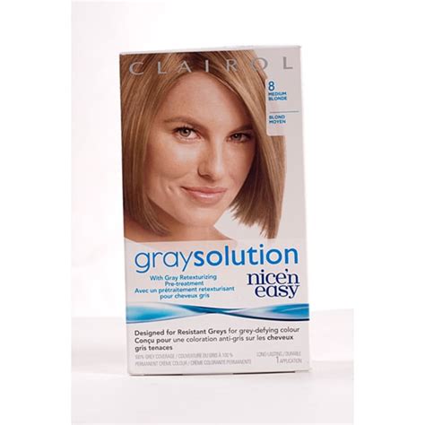 Shop Clairol Gray Solution Nice'n Easy #8 Medium Blonde (Pack of 4) - Free Shipping On Orders ...