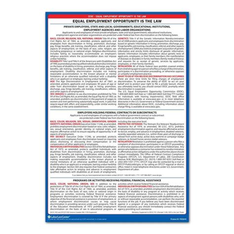 EEOC Large Print Poster | EEOC Alternate Format