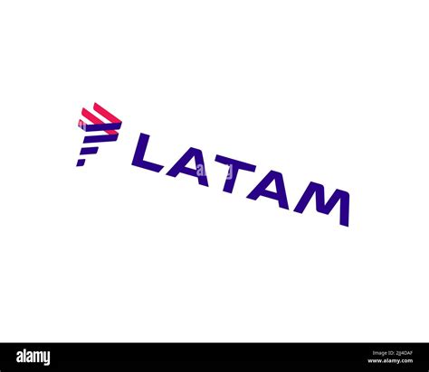 LATAM Colombia, rotated logo, white background B Stock Photo - Alamy