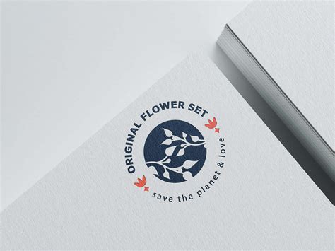 Logo flower bouquet on Behance