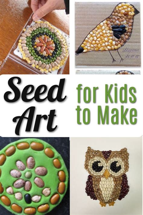 Seed Art Ideas for Kids! | Arts and crafts for teens, Spring art ...