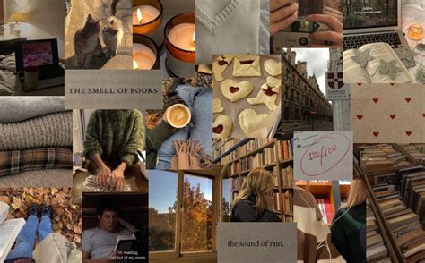 a collage of pictures with books, candles, and other things in them ...
