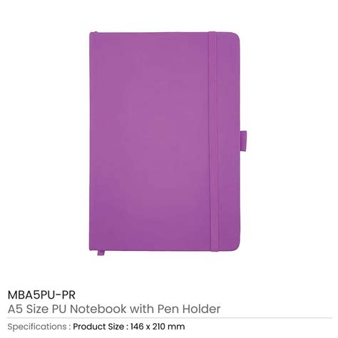 Notebook with Pen Holder | PU Leather Notebooks | Magic Trading Company ...