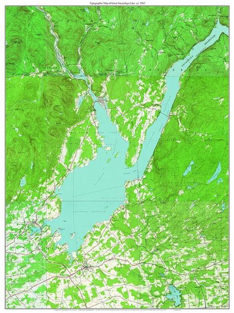 Great Sacandaga Lake 1963 USGS Old topo map Reprint Custom Cool Things To Buy, Old Things, Bond ...