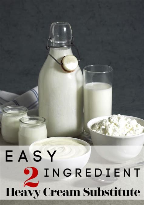 How to Make a Heavy Cream Substitute | Recipe | Heavy cream substitute ...