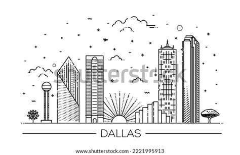 Cityscape Building Line Art Vector Illustration Stock Vector (Royalty ...