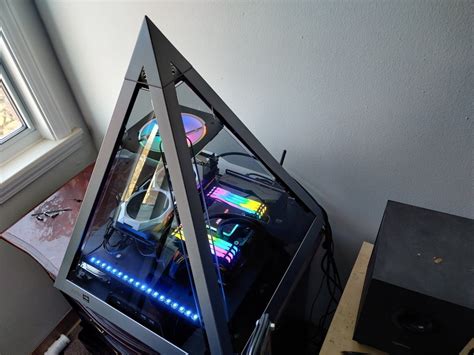 Check out this PC built in a glass pyramid | Video game room design ...