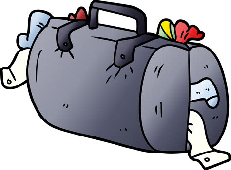 Vector cartoon luggage 12481728 Vector Art at Vecteezy