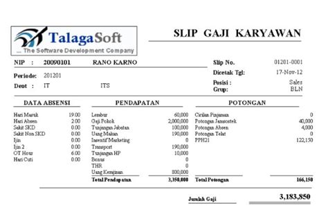 Memahami Pengertian, Komponen, dan Contoh Slip Gaji Karyawan Swasta ...